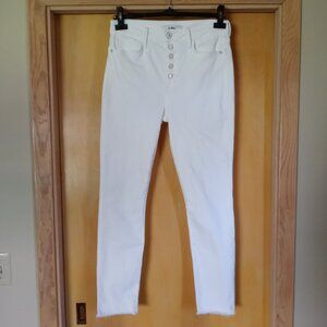 White Stiletto High Rise Skinny Ankle 29 Sam Edelman